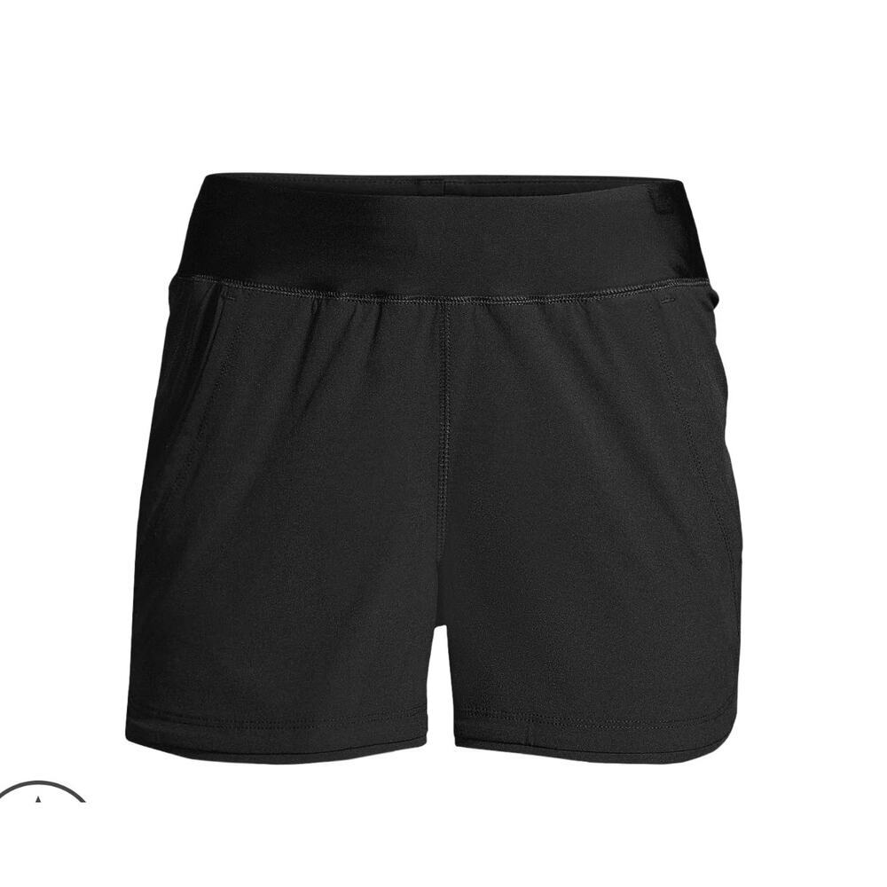 Lands End Women's SunShade UPF 50 3" Board Shorts with Panty Black Size 18W